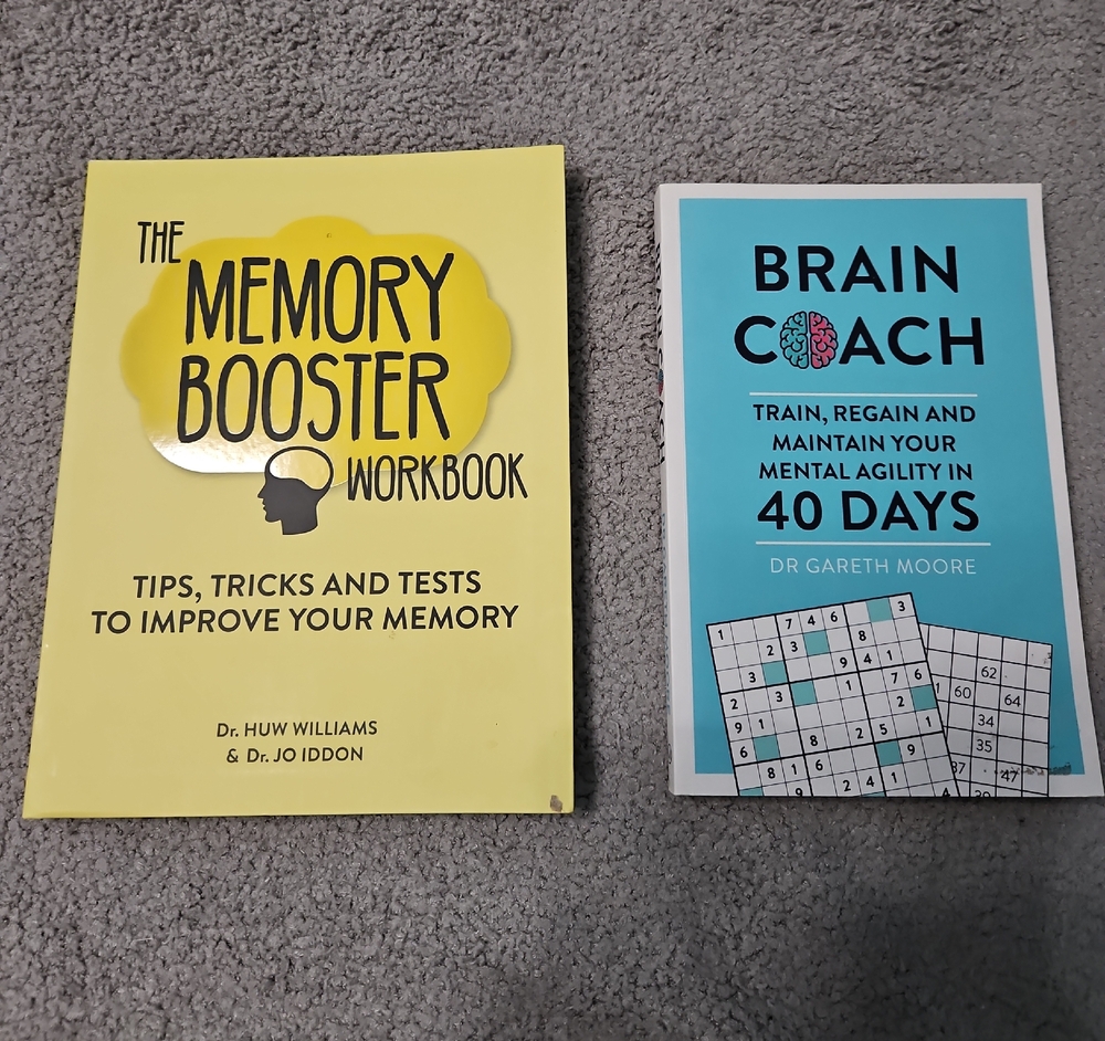 🤓Memory Booster Workbook and Brain Coach Book Set